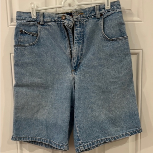 Women’s Giorgio Sant’Angelo Light Blue Denim Shorts size 10 - Picture 1 of 3